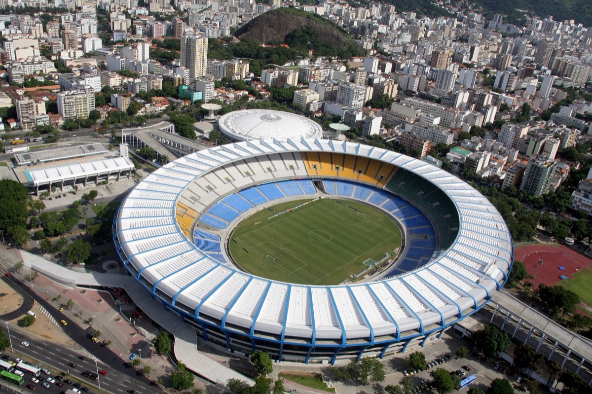El Maracanã desde el aire, en 2008.