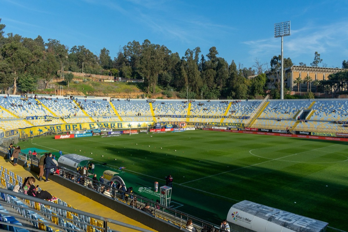 El Sausalito en un partido de Everton, en 2023.