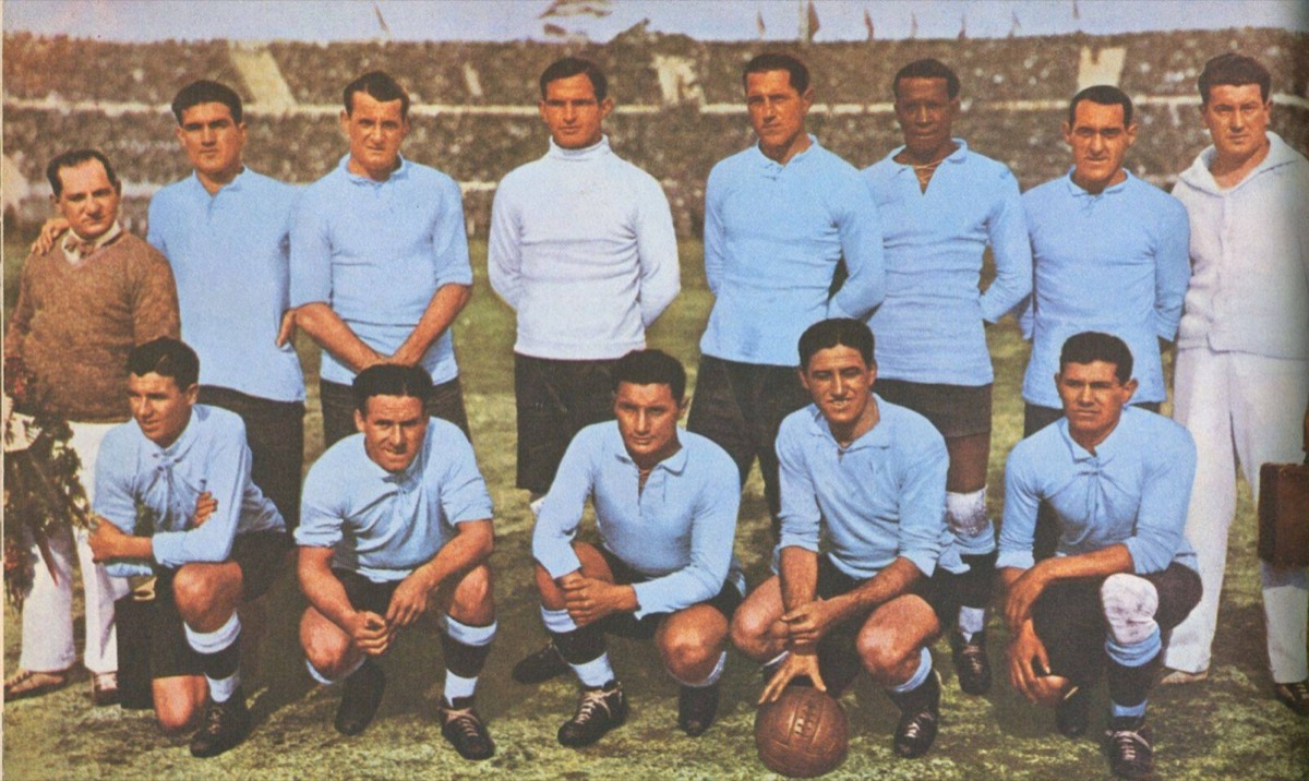 La selección uruguaya de 1930, primera campeona del mundo.