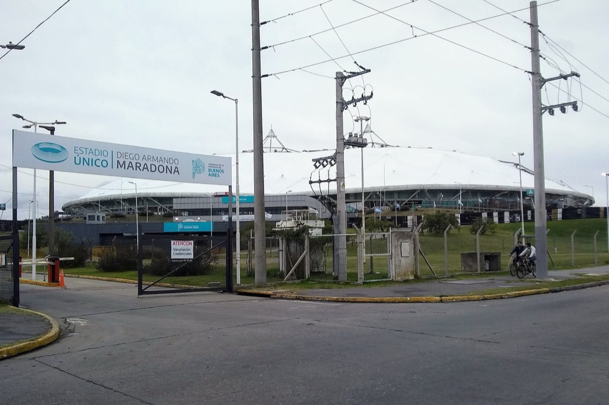 El Estadio Único de La Plata, donde Estudiantes jugó durante años, en 2022.